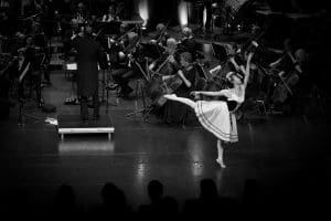 Karin på nyttårskonserten 2018 med Bærum Symfoniorkester