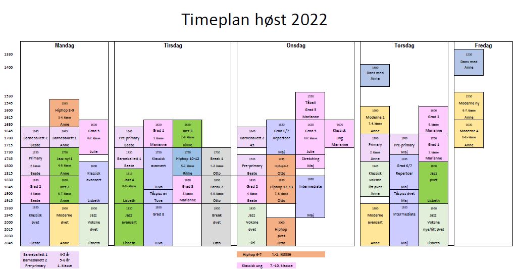 Timeplan host 2022 3