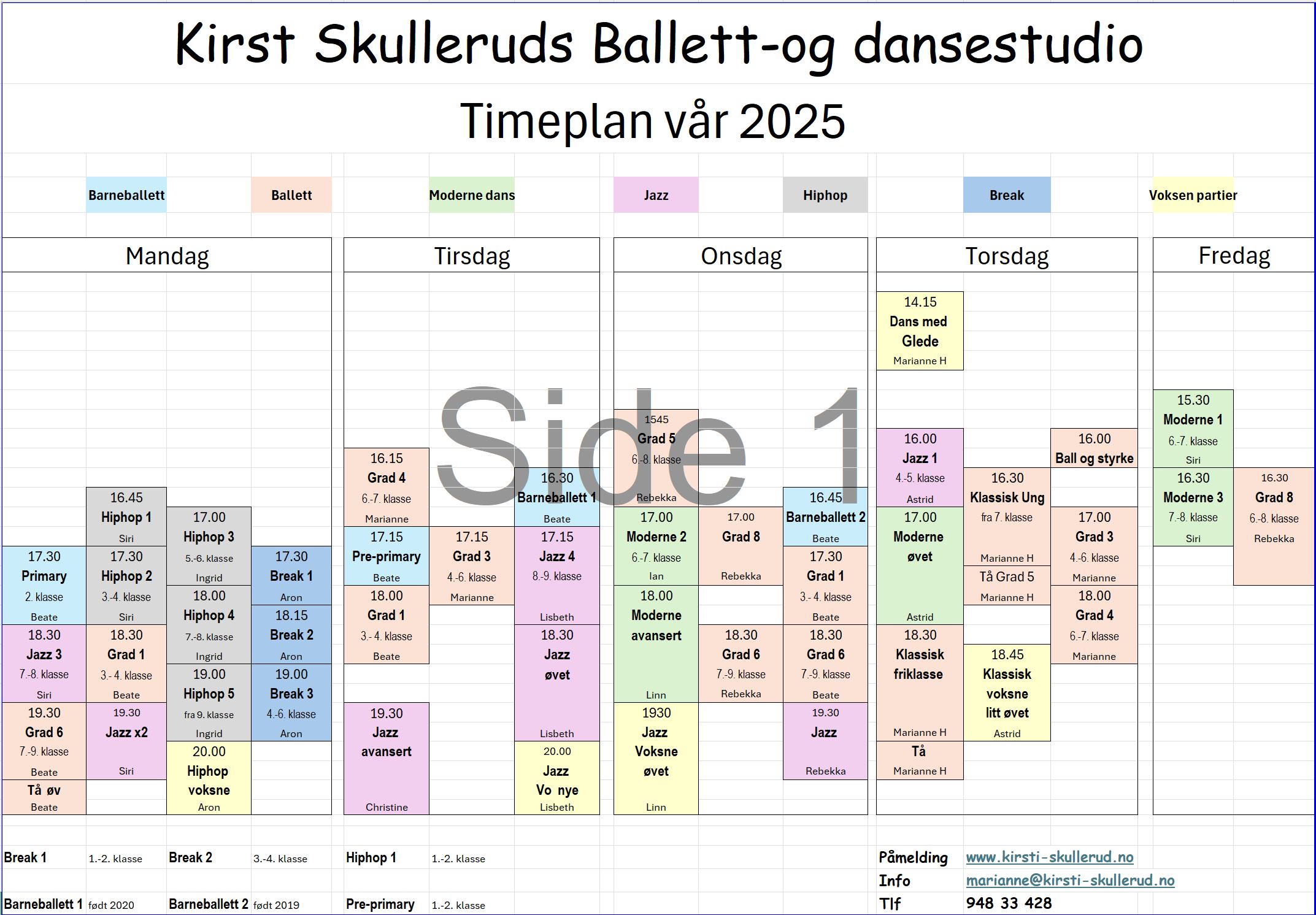 Timeplan var 2025 til hjemmesiden 5.1