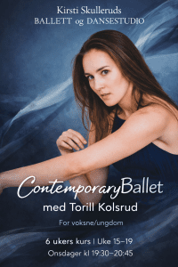 Nye kurs etter påske! 3 Contemporary Ballet course with Torill Kolsrud