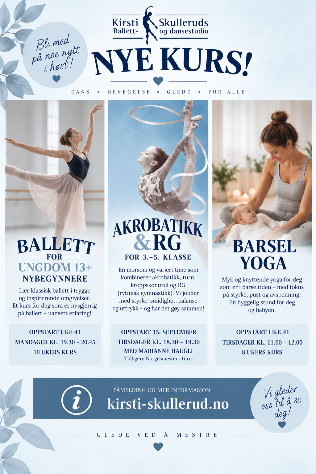 Nye kurs høst 26! 1 Nye kurs H 26 1